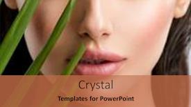  Presentation with beautiful skin - Presentation enhanced with young-beautiful-woman-with-healthy background and a red colored foreground