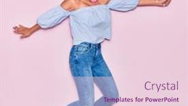  Presentation with lollipop - Slides enhanced with young-beautiful-woman-with-pink background and a lemonade colored foreground