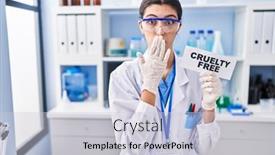  Presentation with cruelty - Presentation design consisting of young-beautiful-woman-working background and a lemonade colored foreground