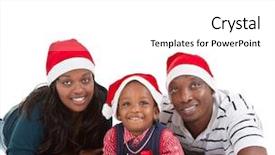  Presentation with black family - Audience pleasing theme consisting of young black family backdrop and a white colored foreground