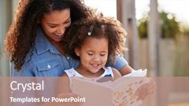  Presentation with child girl reading a book - Amazing presentation having young black girl reading book backdrop and a coral colored foreground