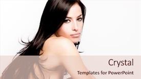  Presentation with black woman - Amazing PPT layouts having young black hair woman beauty backdrop and a lemonade colored foreground