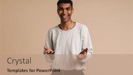  Presentation with black man - PPT theme having young-black-man-wearing-rings background and a  colored foreground