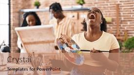  Presentation with black art - 