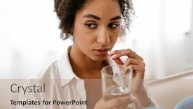  Presentation with abortion - Presentation theme consisting of young-black-woman-being-upset background and a coral colored foreground