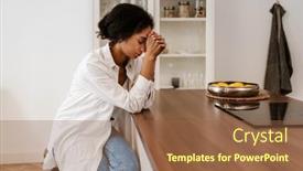  Presentation with abortion - Presentation consisting of young-black-woman-being-upset background and a tawny brown colored foreground