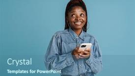  Presentation with strong black woman - Amazing slide set having young-black-woman-with-afro backdrop and a ocean colored foreground