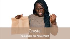  Presentation with black woman - Colorful theme enhanced with young-black-woman-with-braids backdrop and a coral colored foreground