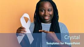  Presentation with black woman - Presentation having young-black-woman-with-braids background and a ocean colored foreground