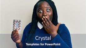  Presentation with black woman - Presentation consisting of young-black-woman-with-braids background and a navy blue colored foreground