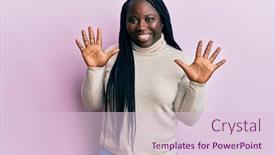  Presentation with black woman - Colorful slide set enhanced with young-black-woman-with-braids backdrop and a lemonade colored foreground