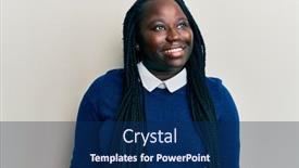  Presentation with black-woman - Theme featuring young-black-woman-with-braids and a navy blue colored foreground