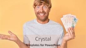  Presentation with united kingdom - Colorful slide deck enhanced with young-blond-man-holding-united backdrop and a coral colored foreground