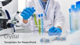  Presentation with test tube laboratory - 