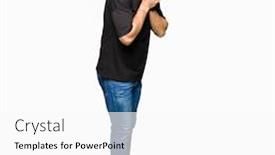  Presentation with crying - Amazing presentation design having young blond man wearing casual t-shirt with sad expression covering face with hands while crying depression concept backdrop and a white colored foreground