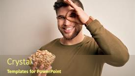  Presentation with salty - Amazing theme having young-blond-man-with-beard backdrop and a tawny brown colored foreground