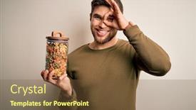  Presentation with dry eye - Presentation featuring young-blond-man-with-beard background and a tawny brown colored foreground