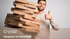  Presentation with blue eyes - Theme with young-blond-man-with-beard background and a coral colored foreground