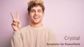  Presentation with curly hair - Theme consisting of young-blond-man-with-curly background and a lemonade colored foreground