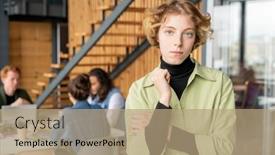  Presentation with group discussion - Slide deck enhanced with young-blond-serious-female-programmer background and a coral colored foreground