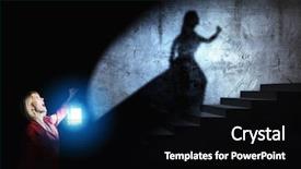  Presentation with sexy santa woman red - Audience pleasing presentation design consisting of young blond woman in red backdrop and a black colored foreground