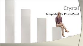  Presentation with glasses - Cool new PPT theme with young-blond-woman-with-glasses backdrop and a white colored foreground