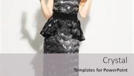  Presentation with sparkling wine - PPT layouts featuring young-blond-woman-with-long background and a light gray colored foreground