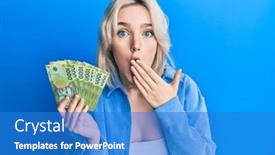  Presentation with chilean - Beautiful slide set featuring young-blonde-girl-holding-1000 backdrop and a teal colored foreground