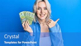  Presentation with chilean - Presentation with young-blonde-girl-holding-1000 background and a teal colored foreground