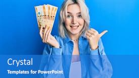  Presentation with philippine - Presentation theme enhanced with young-blonde-girl-holding-philippine background and a teal colored foreground