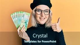  Presentation with russian - Amazing slides having young-blonde-girl-holding-russian backdrop and a navy blue colored foreground