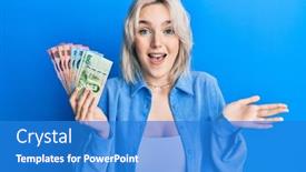  Presentation with thai - Slide deck with young-blonde-girl-holding-thai background and a teal colored foreground