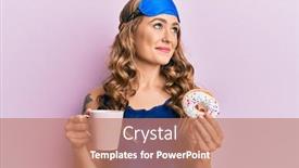  Presentation with sleep - Slide set featuring young-blonde-girl-wearing-sleep background and a coral colored foreground