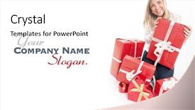  Presentation with mental process - Beautiful presentation design featuring young blonde in the process backdrop and a white colored foreground