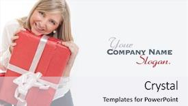  Presentation with mining process - PPT theme having young blonde in the process background and a sky blue colored foreground