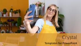  Presentation with flower woman - 