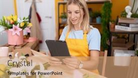  Presentation with flower woman - 