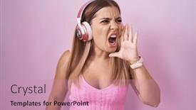  Presentation with music headphones - 