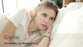  Presentation with sad woman - 