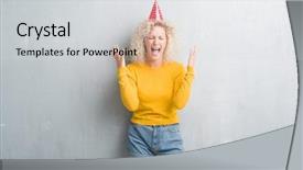  Presentation with open bible over grunge sandstone - Beautiful slides featuring young blonde woman over grunge backdrop and a light gray colored foreground