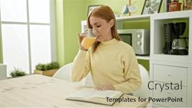  Presentation with orange juice - 