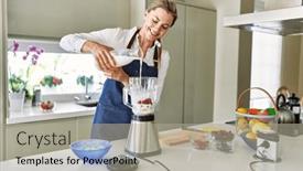  Presentation with milk - 