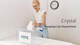  Presentation with confident - Presentation featuring young-blonde-woman-smiling-confident background and a  colored foreground