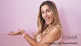  Presentation with woman hands open - 