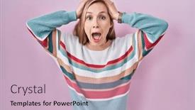  Presentation with woman hands open - 