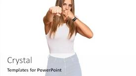  Presentation with violence woman - Amazing theme having young-blonde-woman-wearing-casual backdrop and a white colored foreground