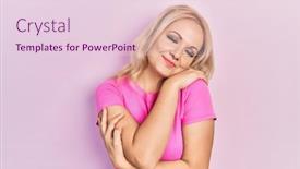  Presentation with self love - Cool new PPT layouts with young-blonde-woman-wearing-casual backdrop and a lemonade colored foreground