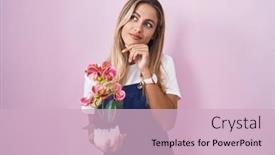  Presentation with hand holding plant - 