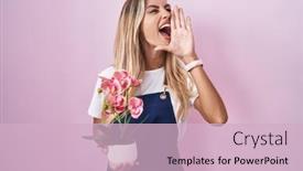  Presentation with hand holding plant - 