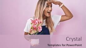  Presentation with hand holding plant - 